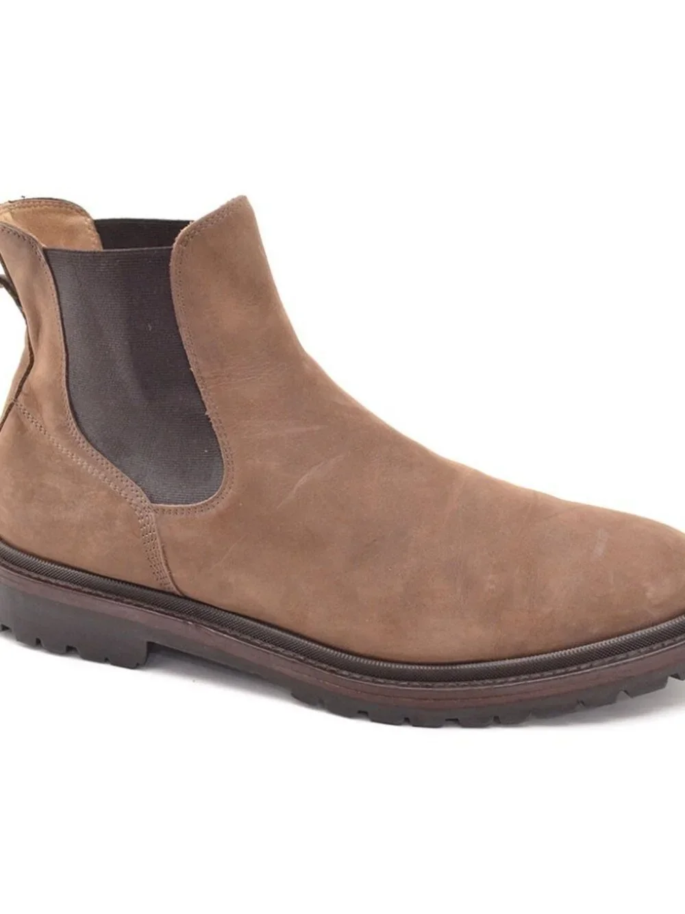 Men Koio Fermo Handmade Brown Suede Chelsea Boots 43